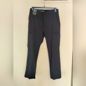 Roundtree Yorke Pants Mens 32x32 NEW Classic Fit Cargo Caviar Black